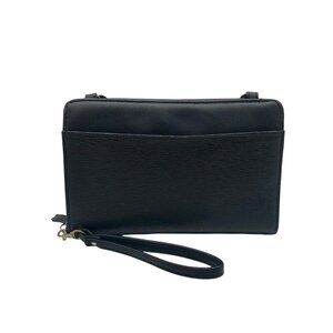 Black Leather Crossbody Bag